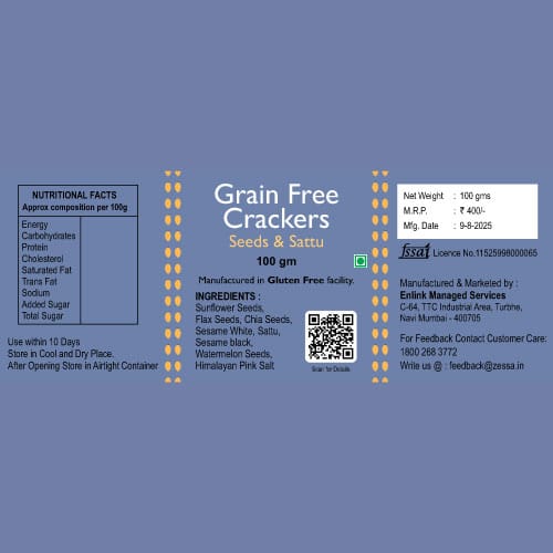 Seeds-and-Sattu-01 Crispy grain-free crackers made with mixed seeds and sattu – a healthy, protein-rich snack
